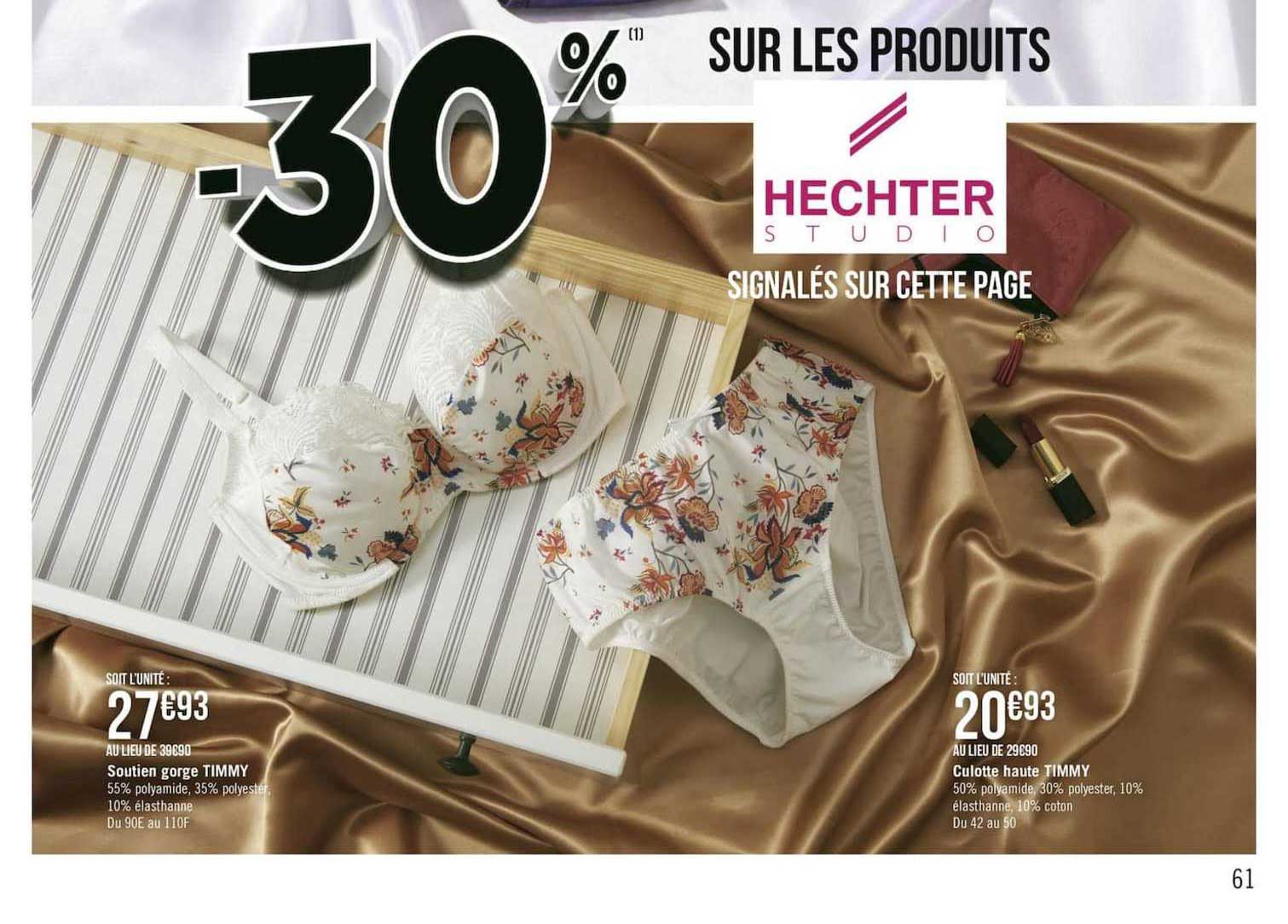 soutien gorge timmy culotte haute timmy