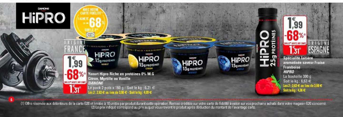 Spécialité Laitière Aromatisée Saveur Fraise Framboise Hipro