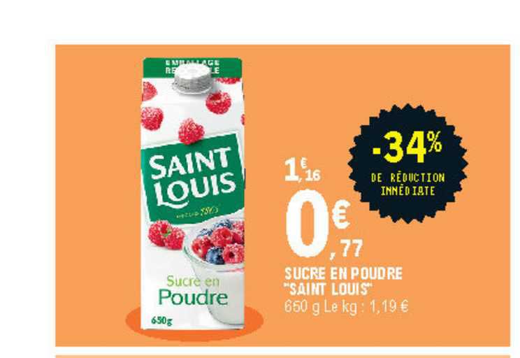 sucre en poudre "saint louis"