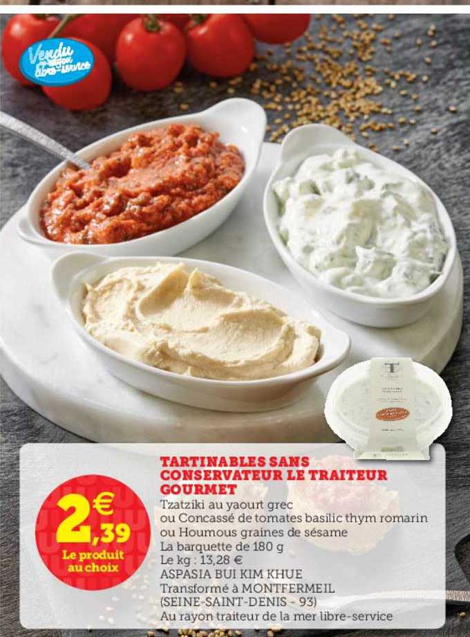 tartinables sans conservateur le traiteur gourmet