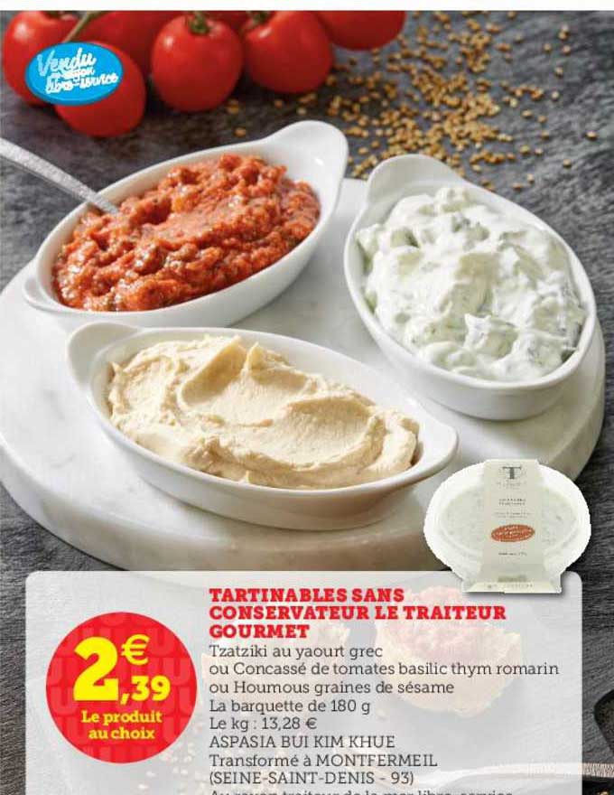 tartinables sans conservateur le traiteur gourmet