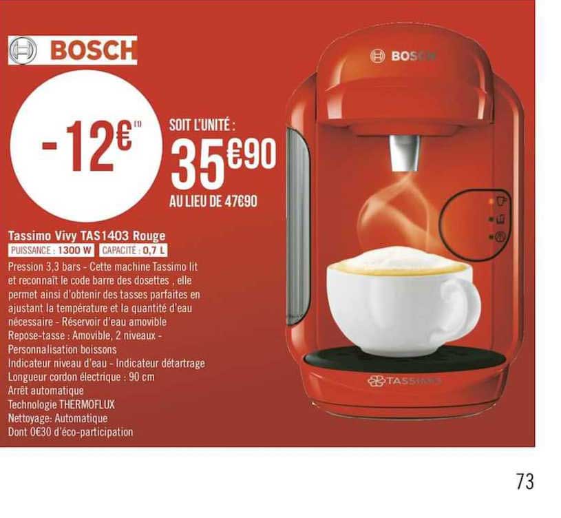 Tassimo Vivy Tas 1403 Rouge Bosch