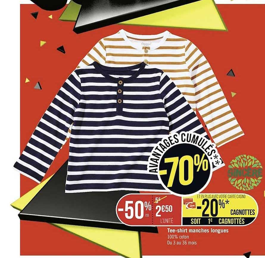 tee-shirt manches longue sincère