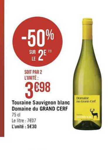 touraine sauvignon blanc domaine du grand cerf