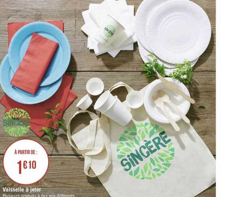 vaisselle à jeter