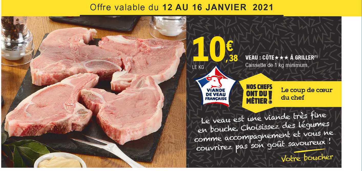 Veau : Côte à Griller