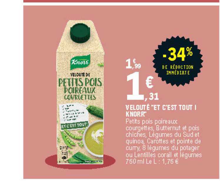 velouté "et c'est tout" knorr