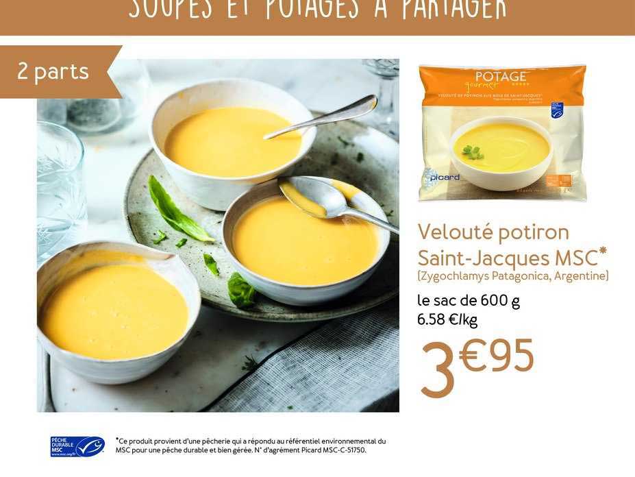 velouté potiron saint jacques msc