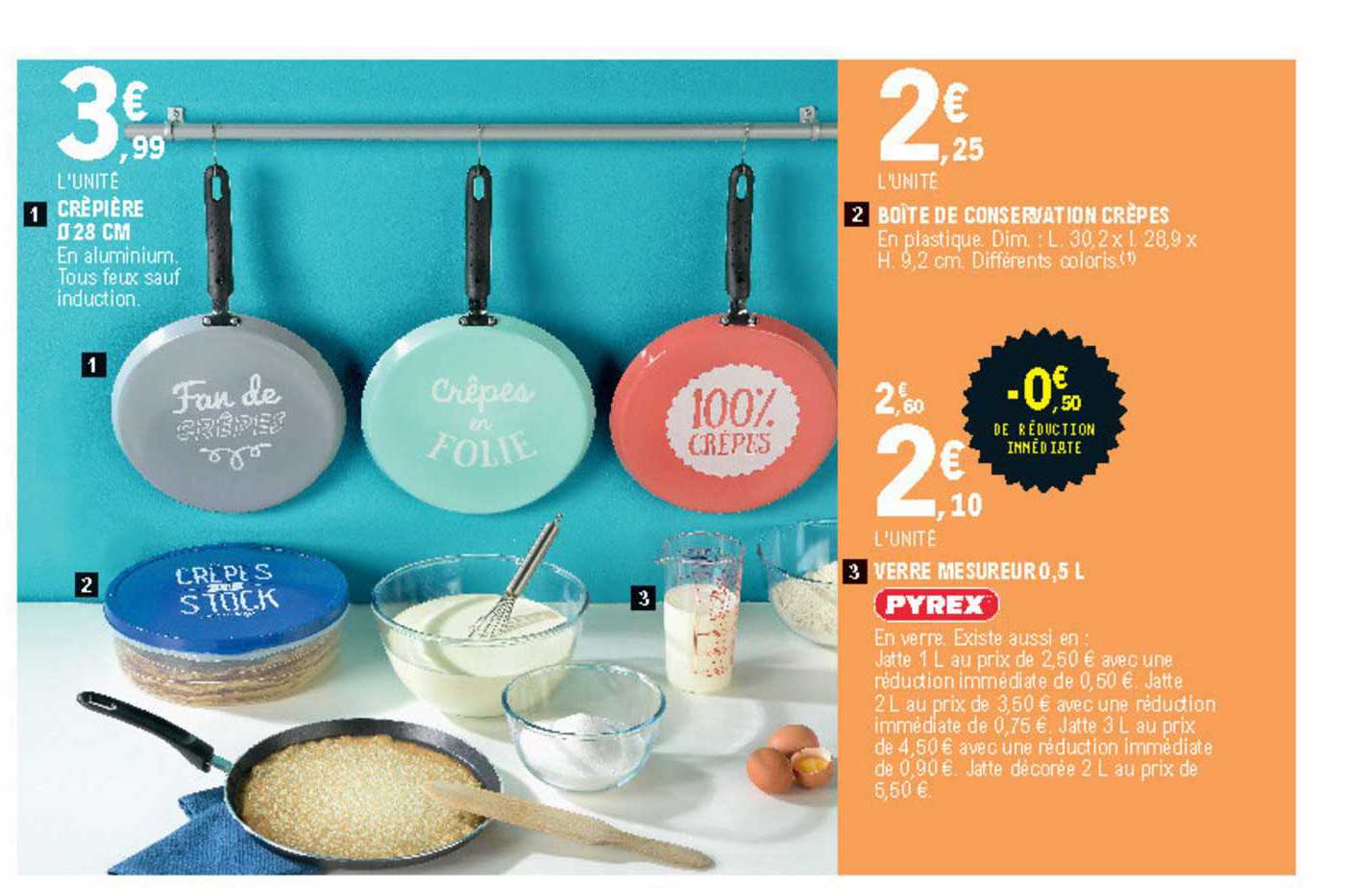 verre mesureur 0,5 l pyrex