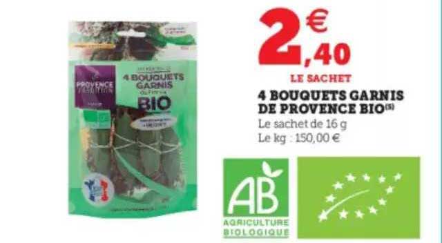 4 bouquets garnis de provence bio
