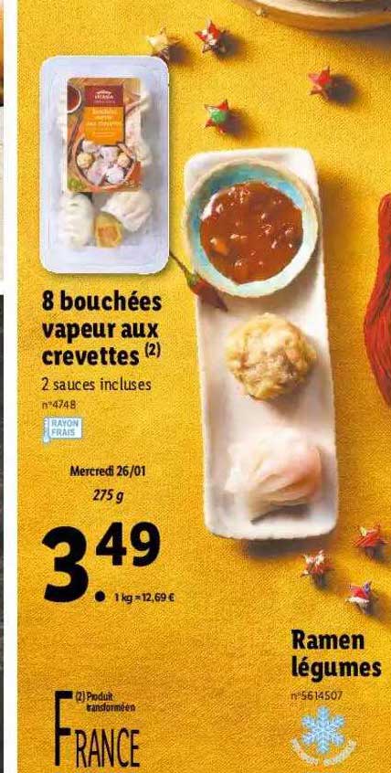 8 Bouchées Vapeur Aux Crevettes