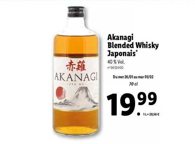 Akanagi Blended Whisky Japonais