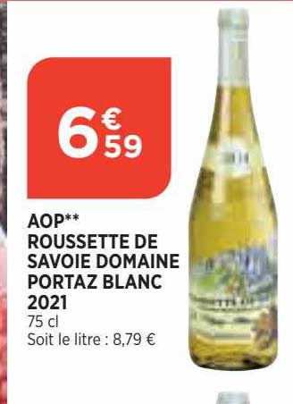 Aop Roussette De Savoie Domaine Portaz Blanc 2021