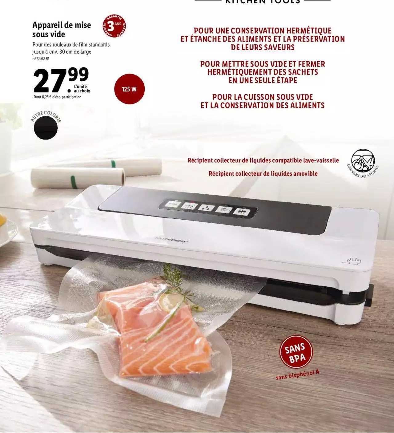 appareil de mise sous vide