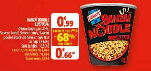banzaï noodle lustucru