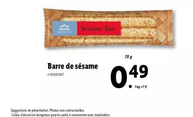 Barre De Sésame Vitasia