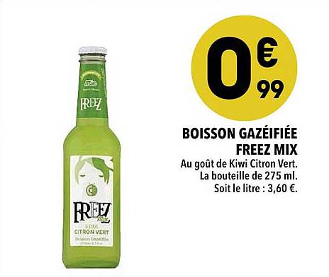 boisson gazéifiée freez mix