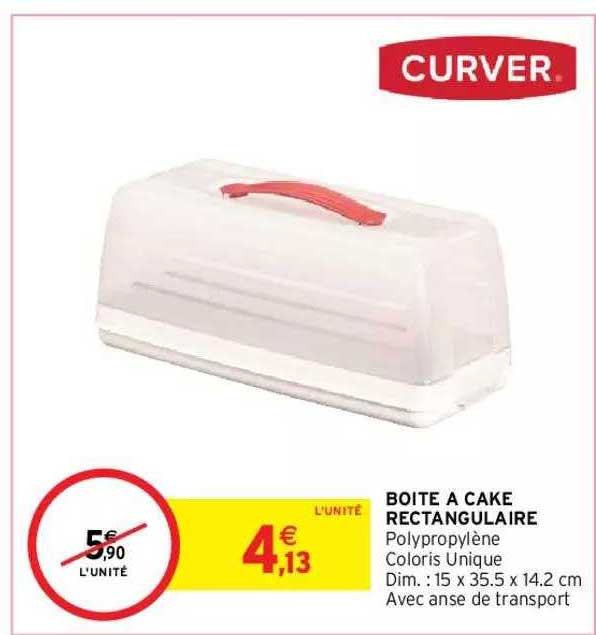 Boîte à Cake Rectangulaire