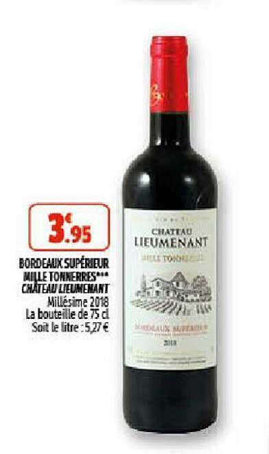 bordeaux supérieur mille tonnerres château lieumenant