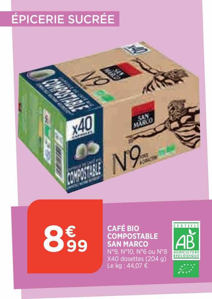 café bio compostable san marco