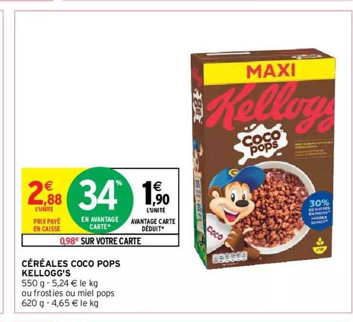 céréales coco pops kellogg's