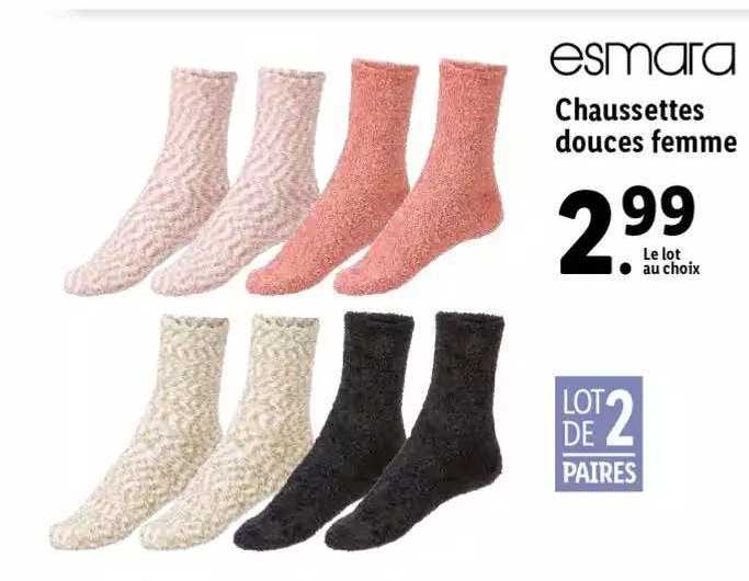chaussettes douces femme esmara
