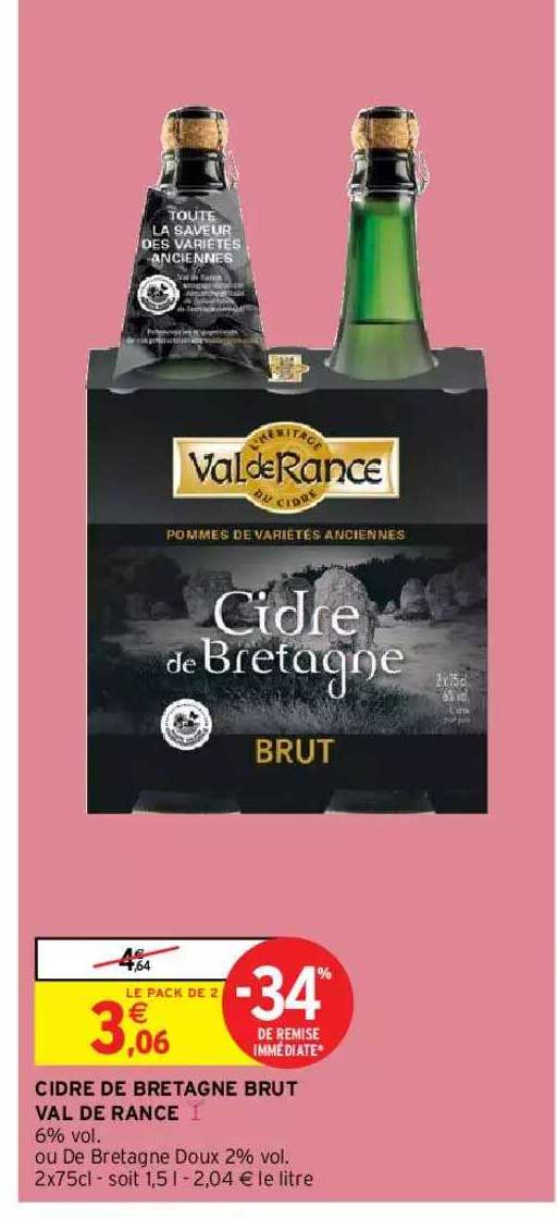 cidre de bretagne brut val de rance