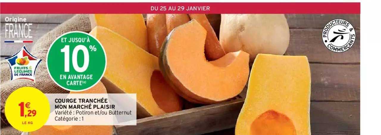 courge tranchée mon marché plaisir