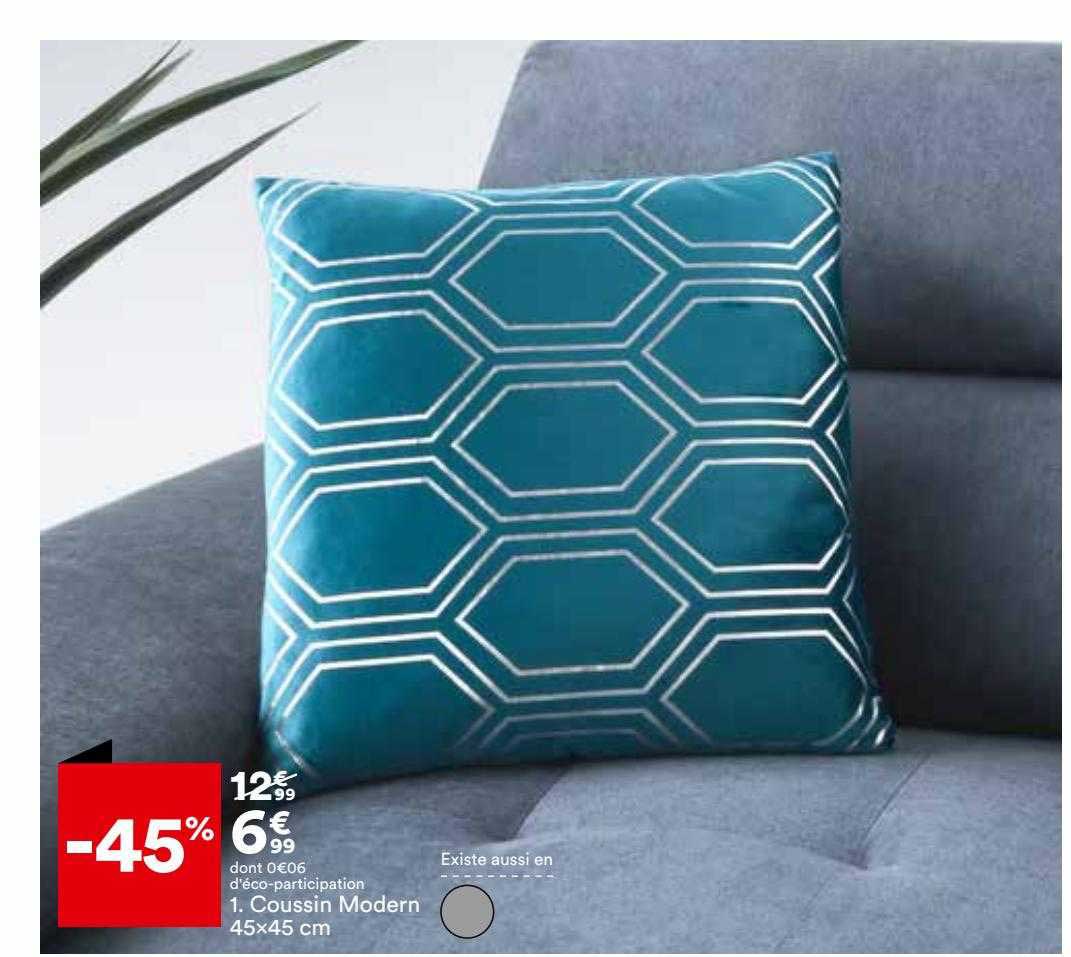 coussin modern 45 x 45 cm