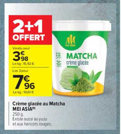 crème glacée au matcha mei asia
