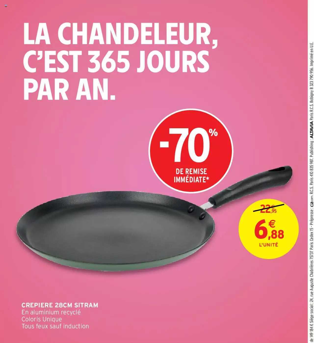 Crêpière 28 Cm Sitram