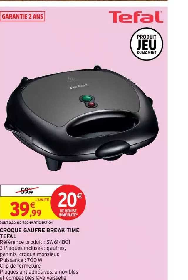 croque gaufre break time tefal