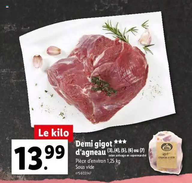 demi gigot d'agneau