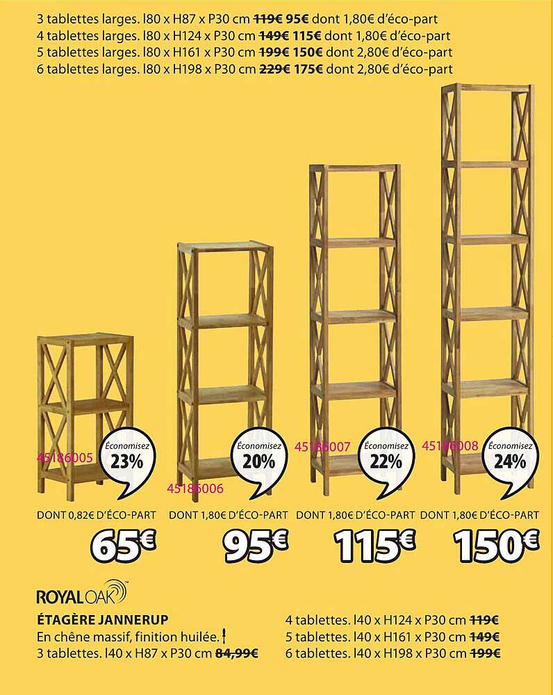 étagère jannerup royal oak