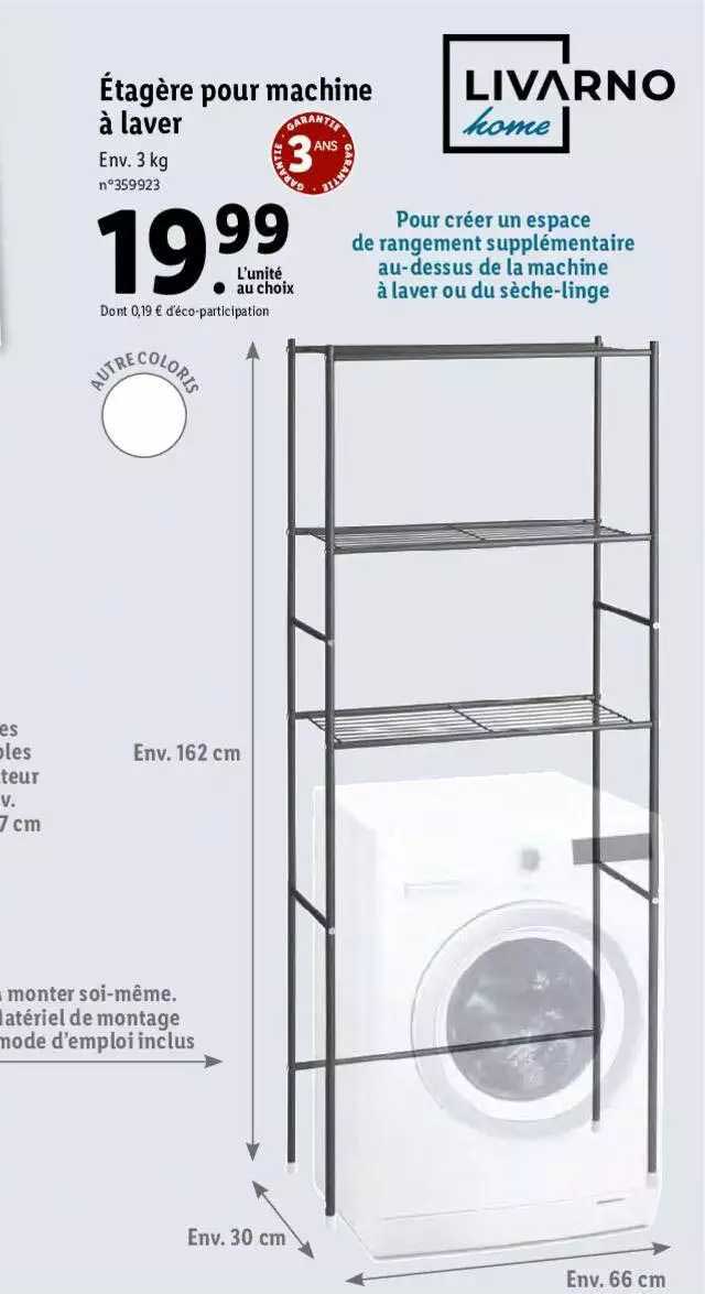 étagère pour machine à lever livarno