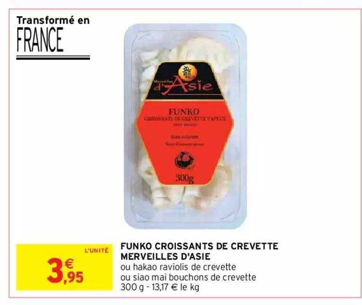funko croissants de crevette merveilles d'asie
