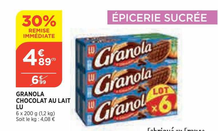 Granola Chocolat Au Lait Lu