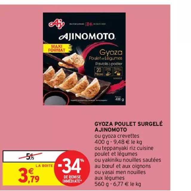 Gyoza Poulet Surgelé Ajinomoto