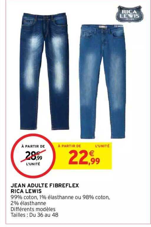 jean adulte fibreflex rica lewis