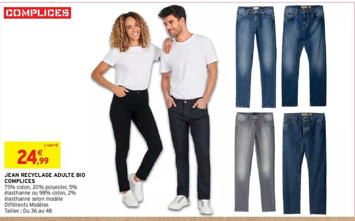 jean recyclage adulte bio complices
