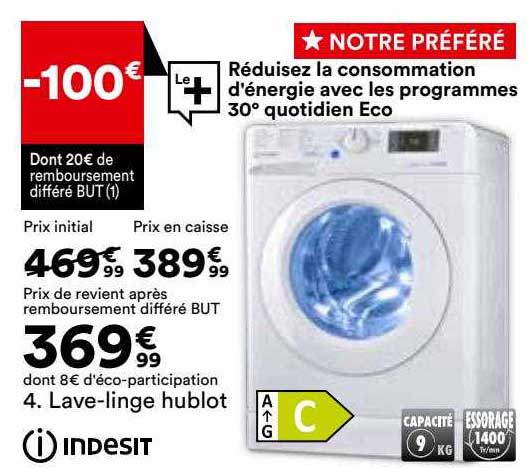 lave-linge hublo indesit