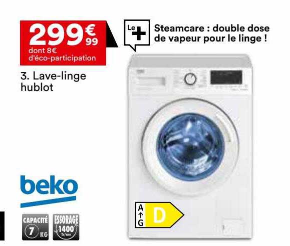lave-linge hublot beko