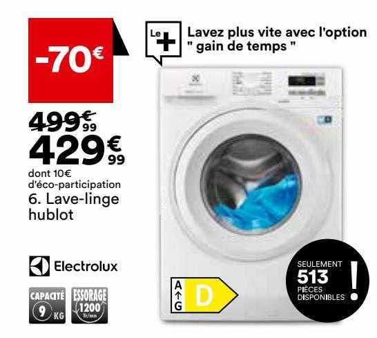 lave-linge hublot electrolux