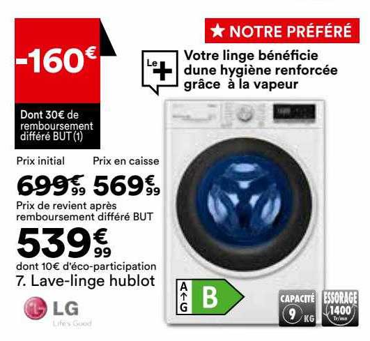 lave-linge hublot lg