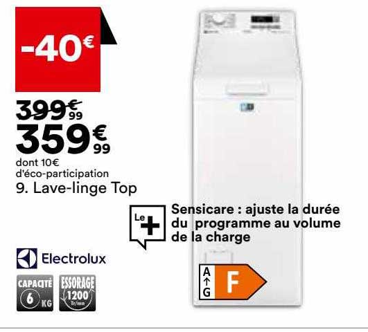 lave-linge top electrolux