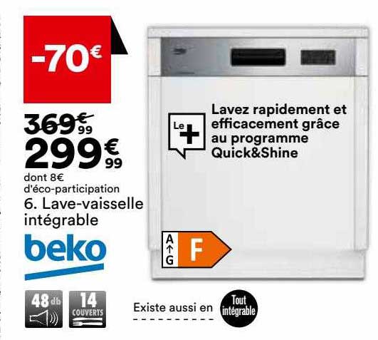 lave-vaisselle intégrable beko