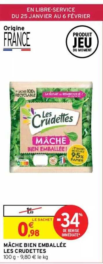 mâche bien emballée les crudettes