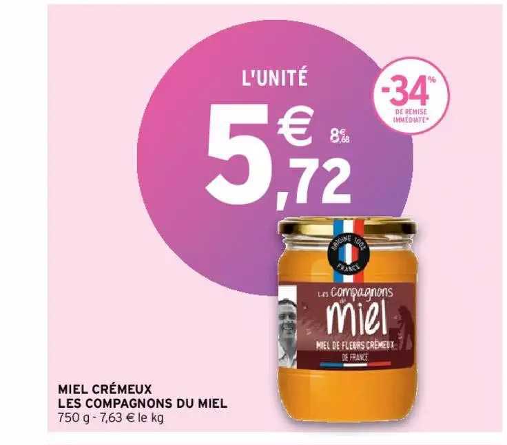 miel crémeux les compagnons du miel