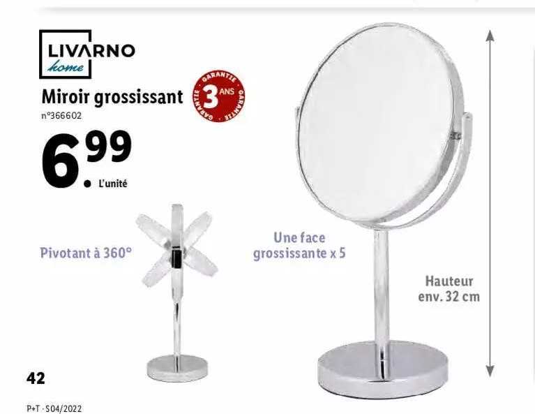 Miroir Grossissant Livarno Home