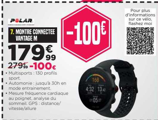 montre connectée vantage m polar